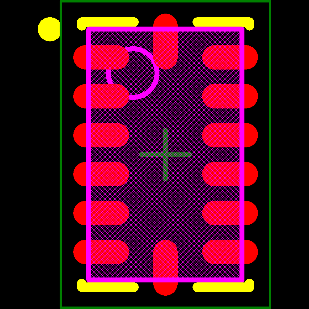 LSM6DS3HTR STMicroelectronics Datasheet PDF Footprint Symbol